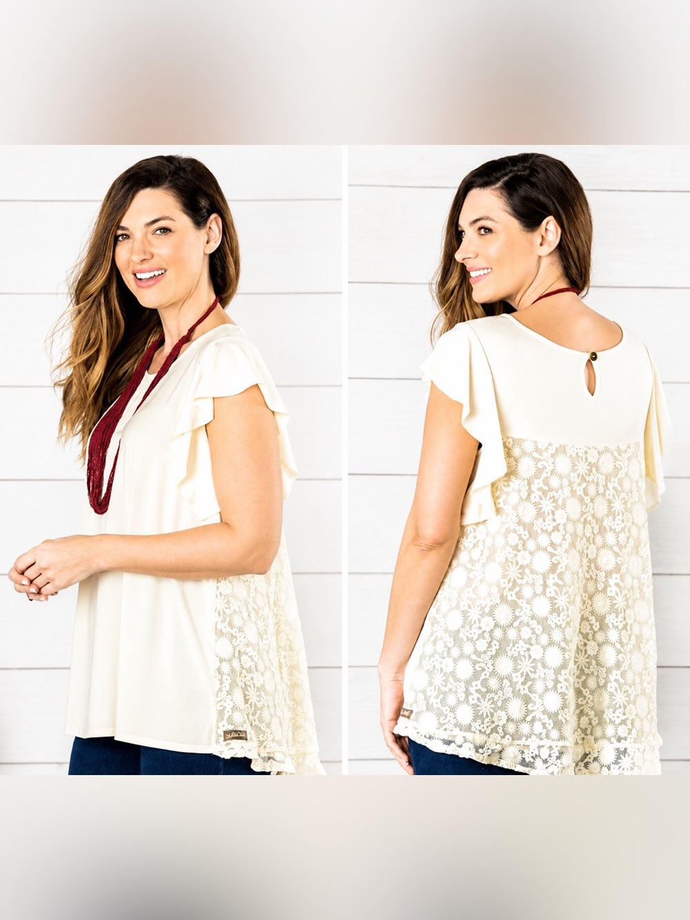 Matilda Jane NWT Adventure Begins Simply Lace Ivory Sz M